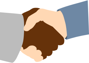 multiculture handshake